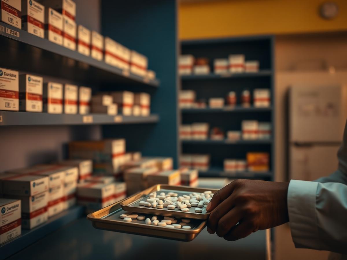 Pharmacy dispensing counter
